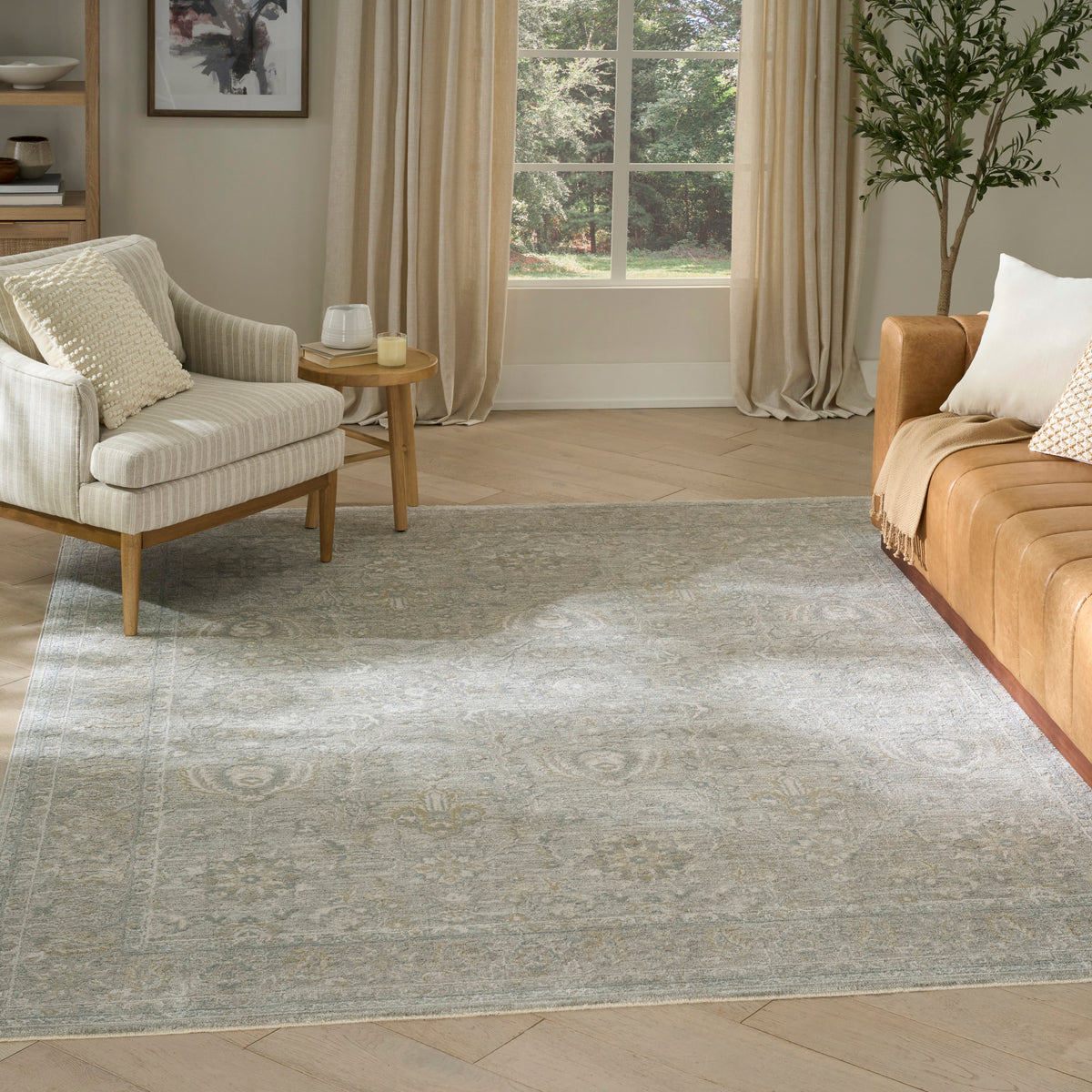 Envy EVV02 Grey Rug - room scene