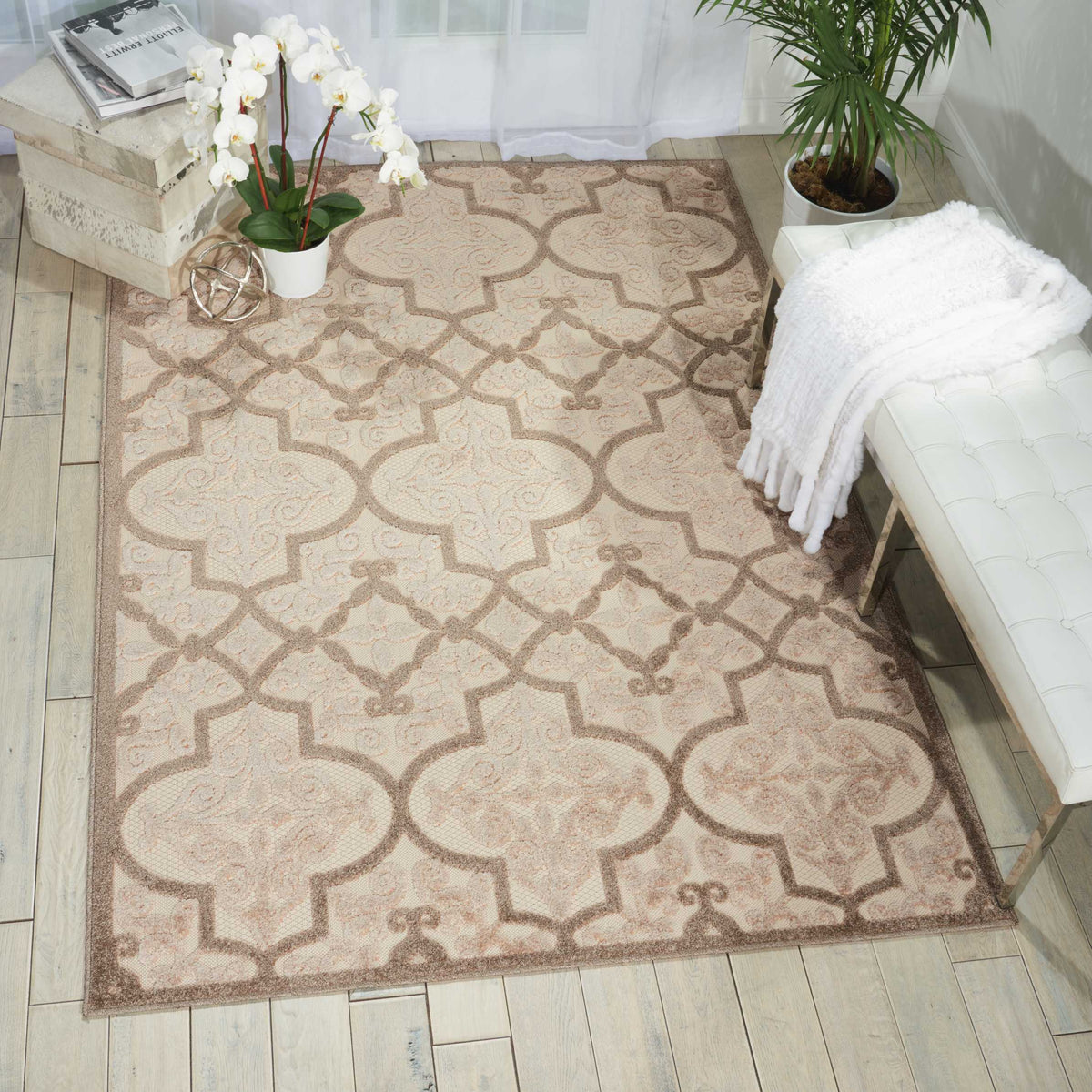 Aloha ALH14 Cream Rug - room scene