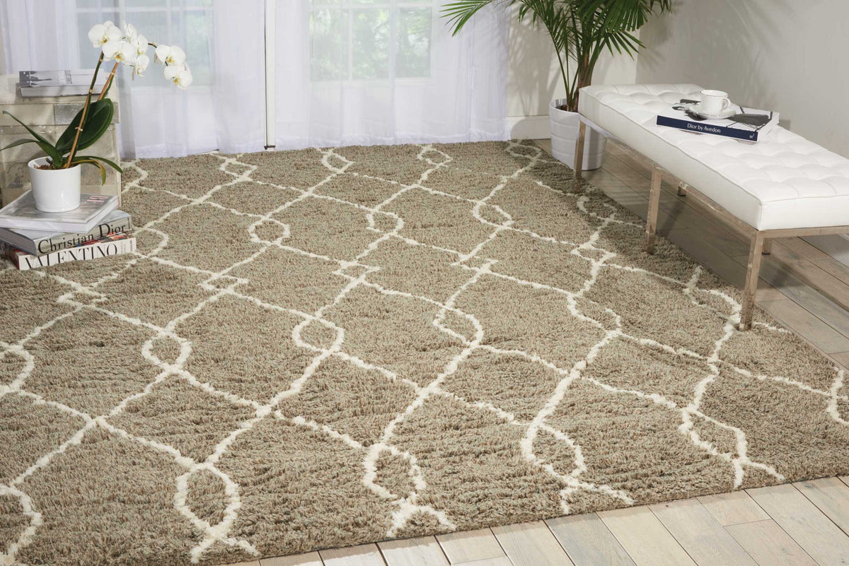 Galway GLW02 Mocha Ivory Rug - room scene