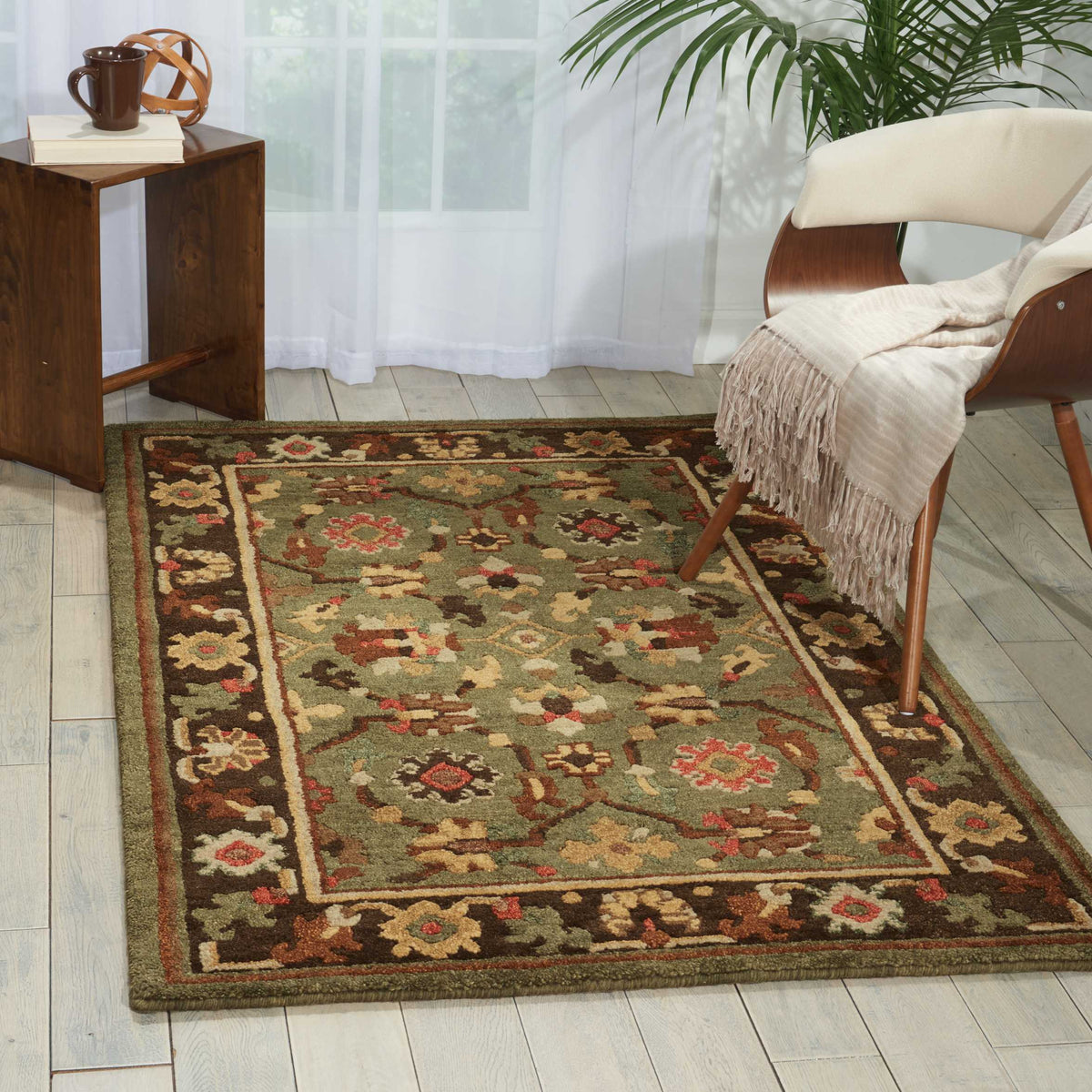 Tahoe TA10 Green Rug - room scene