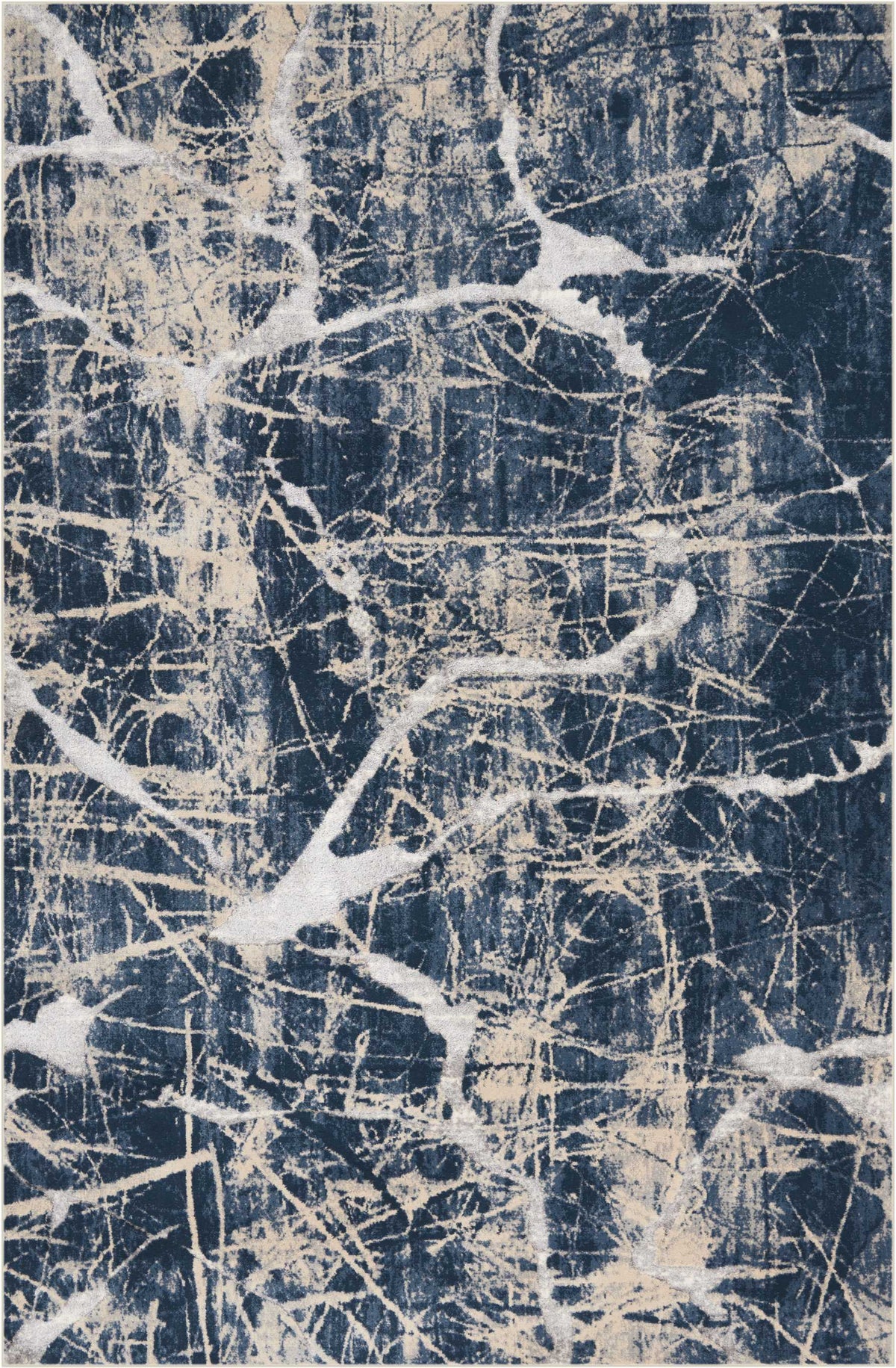 Heritage KI356 Beige Blue Rug - Rectangle