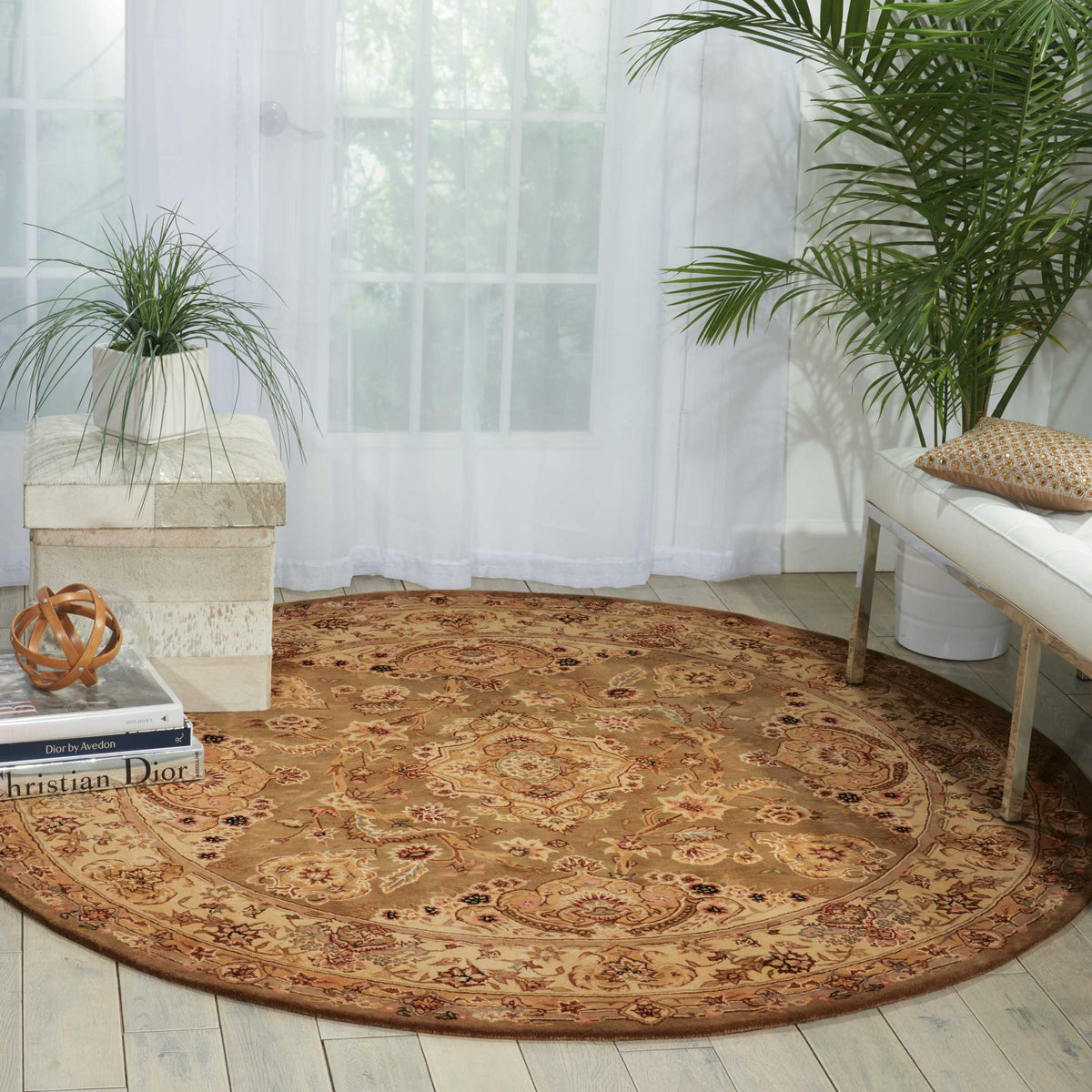 Nourison 2000 2028 Olive Rug - room scene