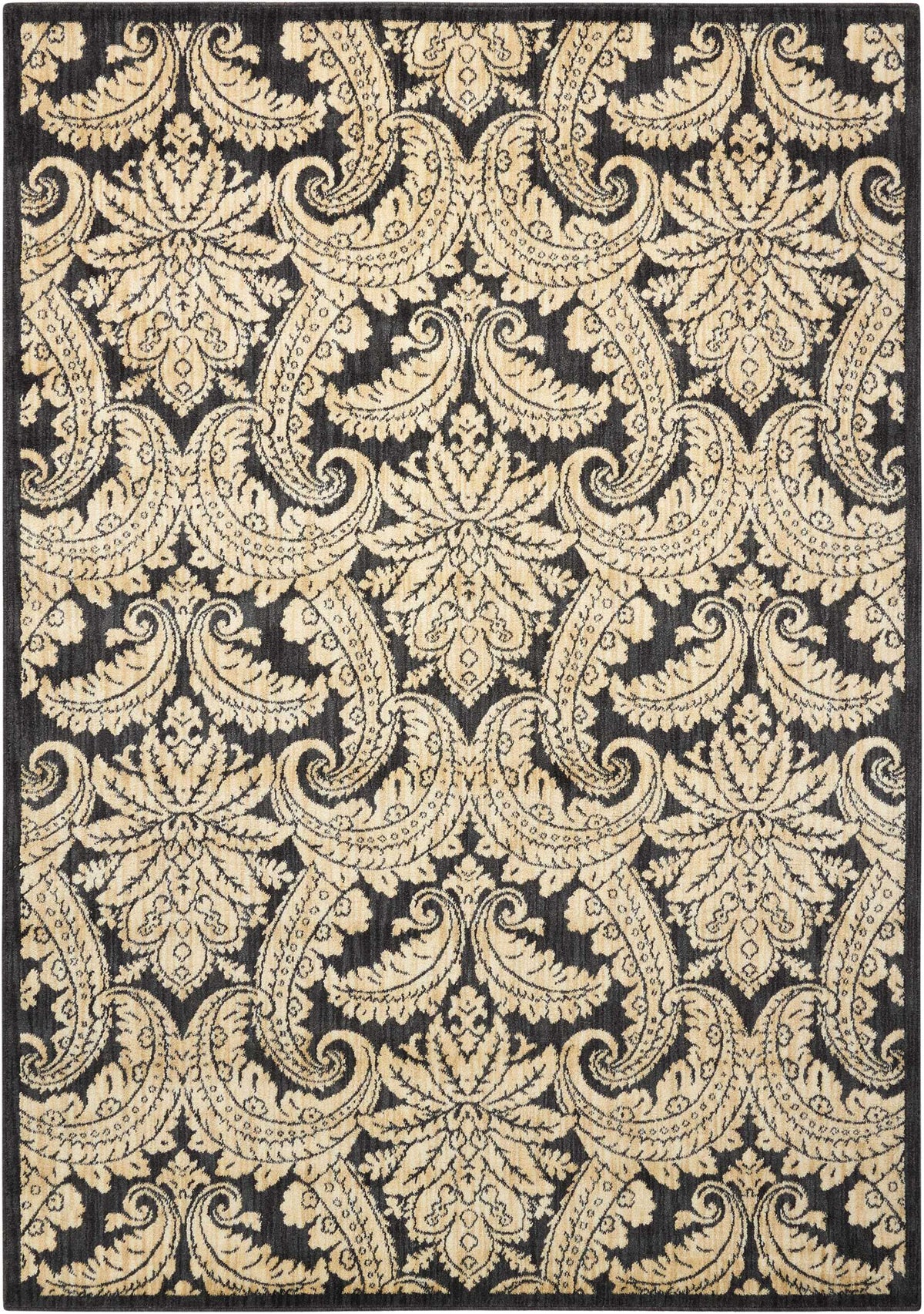 Aristo ARS05 Black Beige Rug - Rectangle