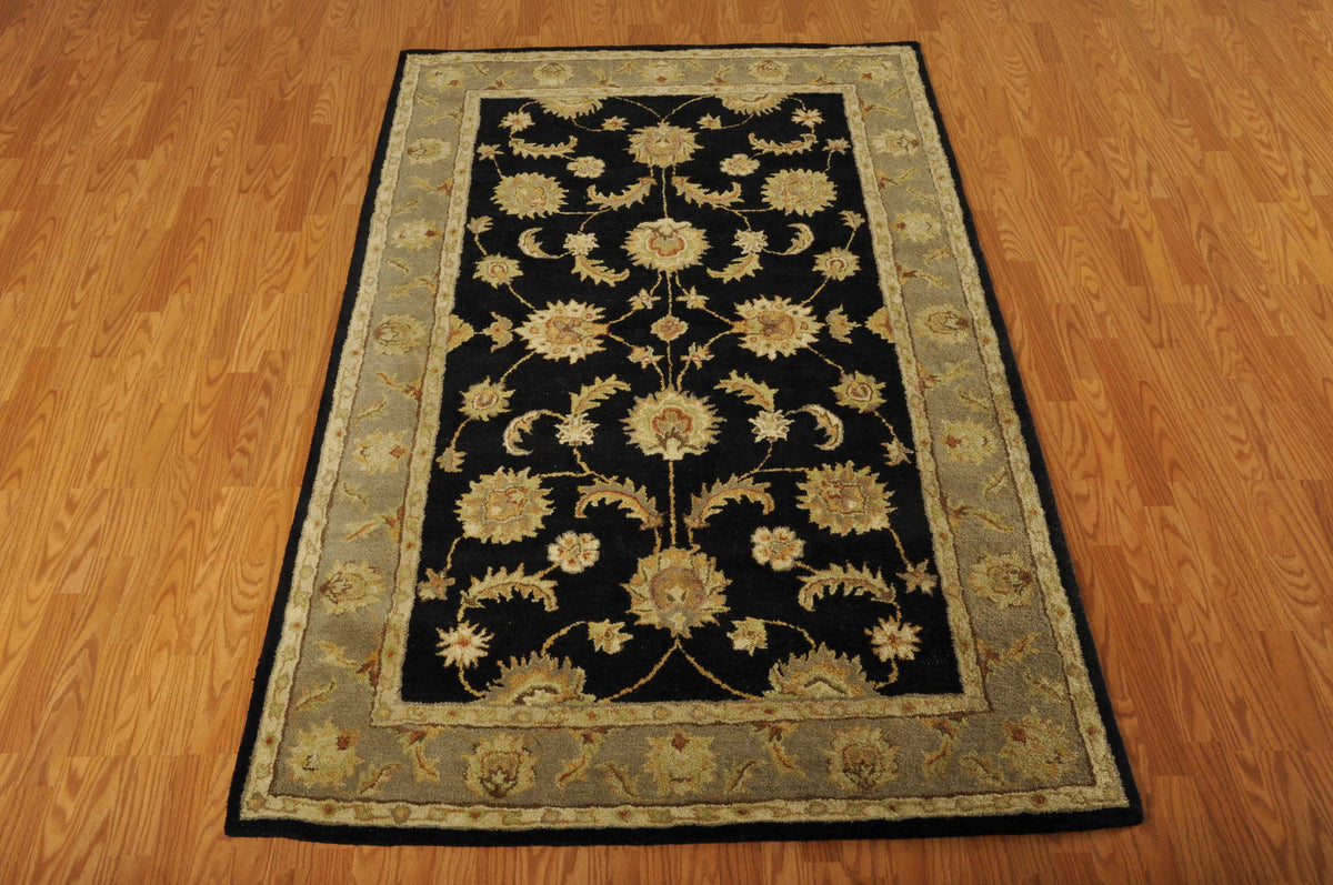 India House IH90 Black Rug - room scene
