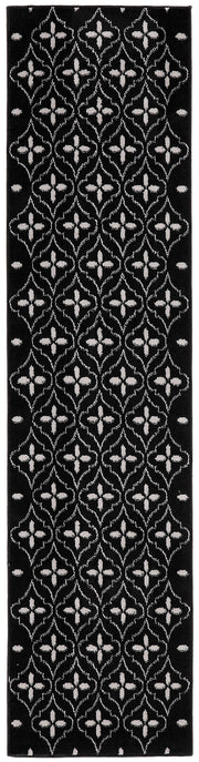 Nourison Essentials NRE04 Black Ivory Rug - Runner