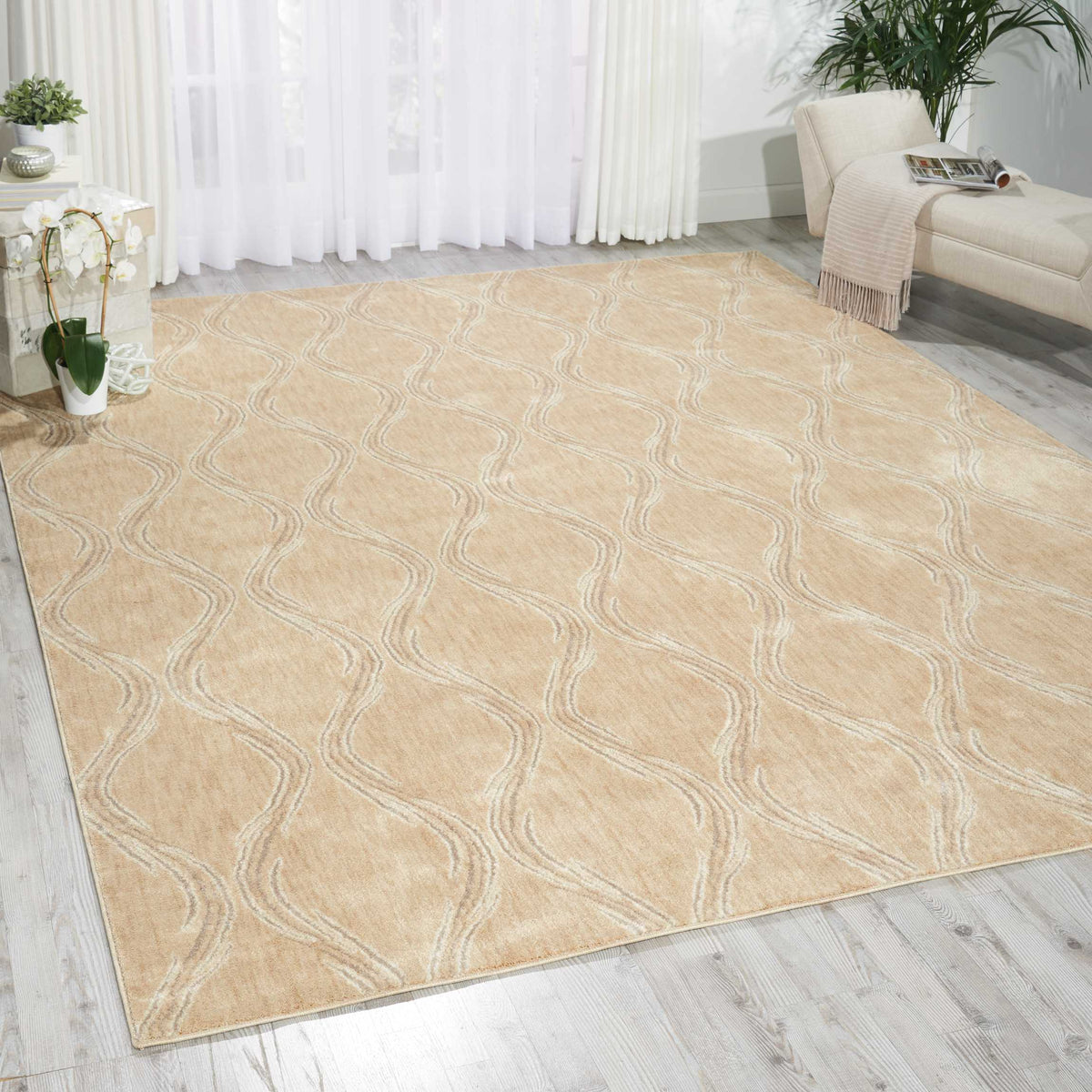 Tranquility TNQ02 Beige Rug - room scene