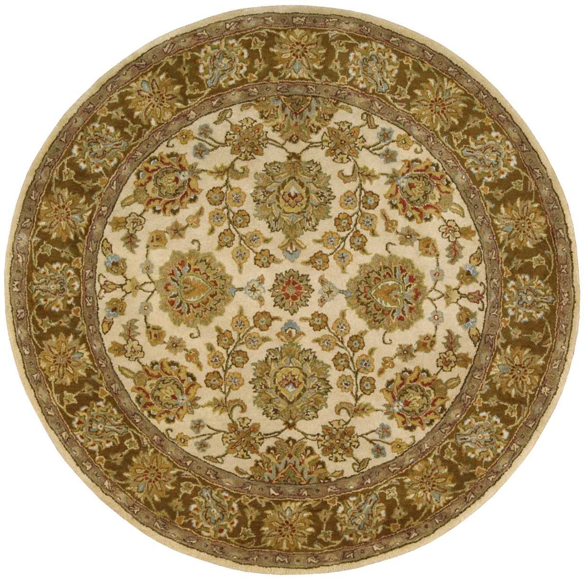 Jaipur JA31 Ivory Brown Rug - Round