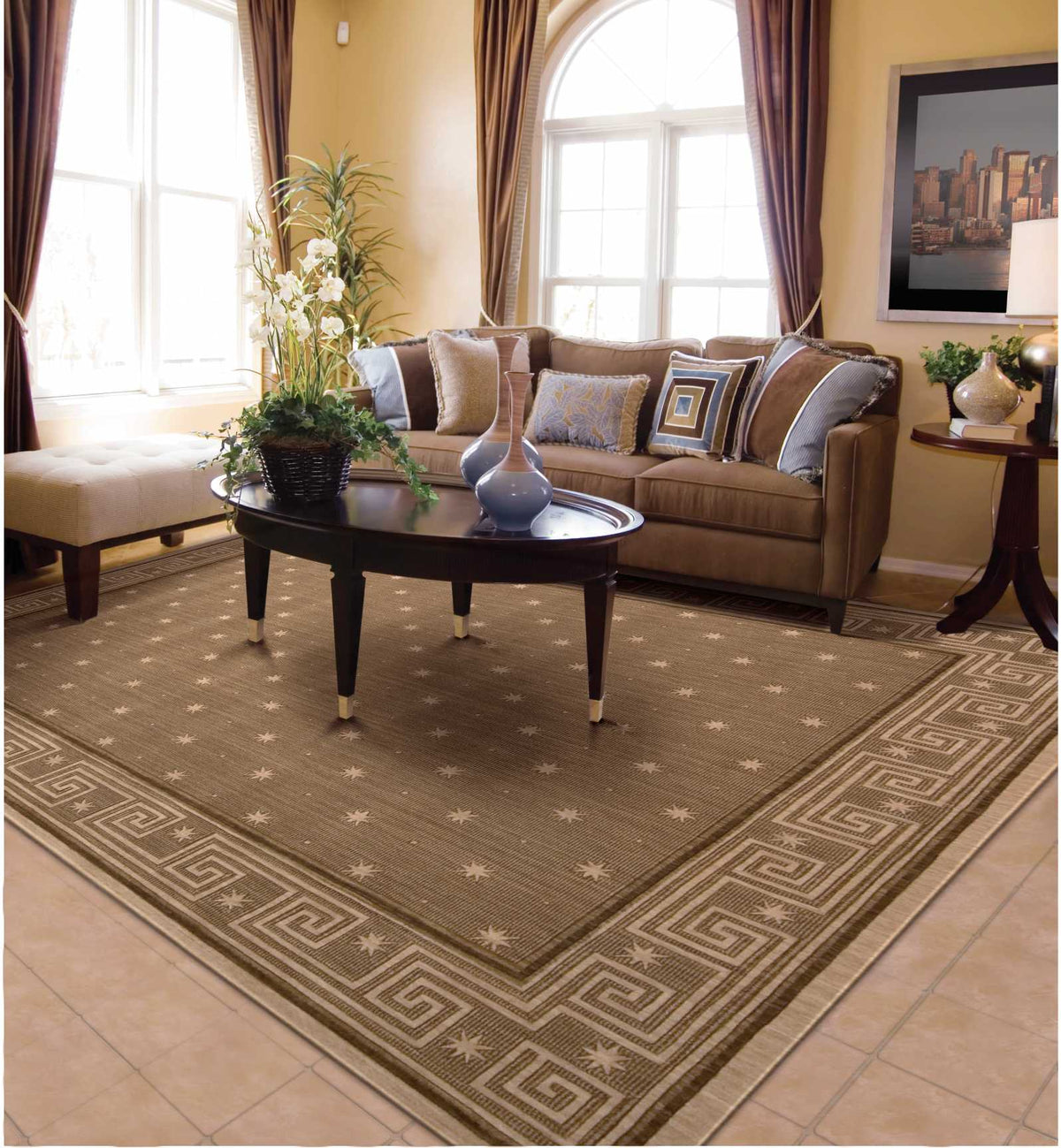 Cosmopolitan CS95 Chestnut Rug - room scene