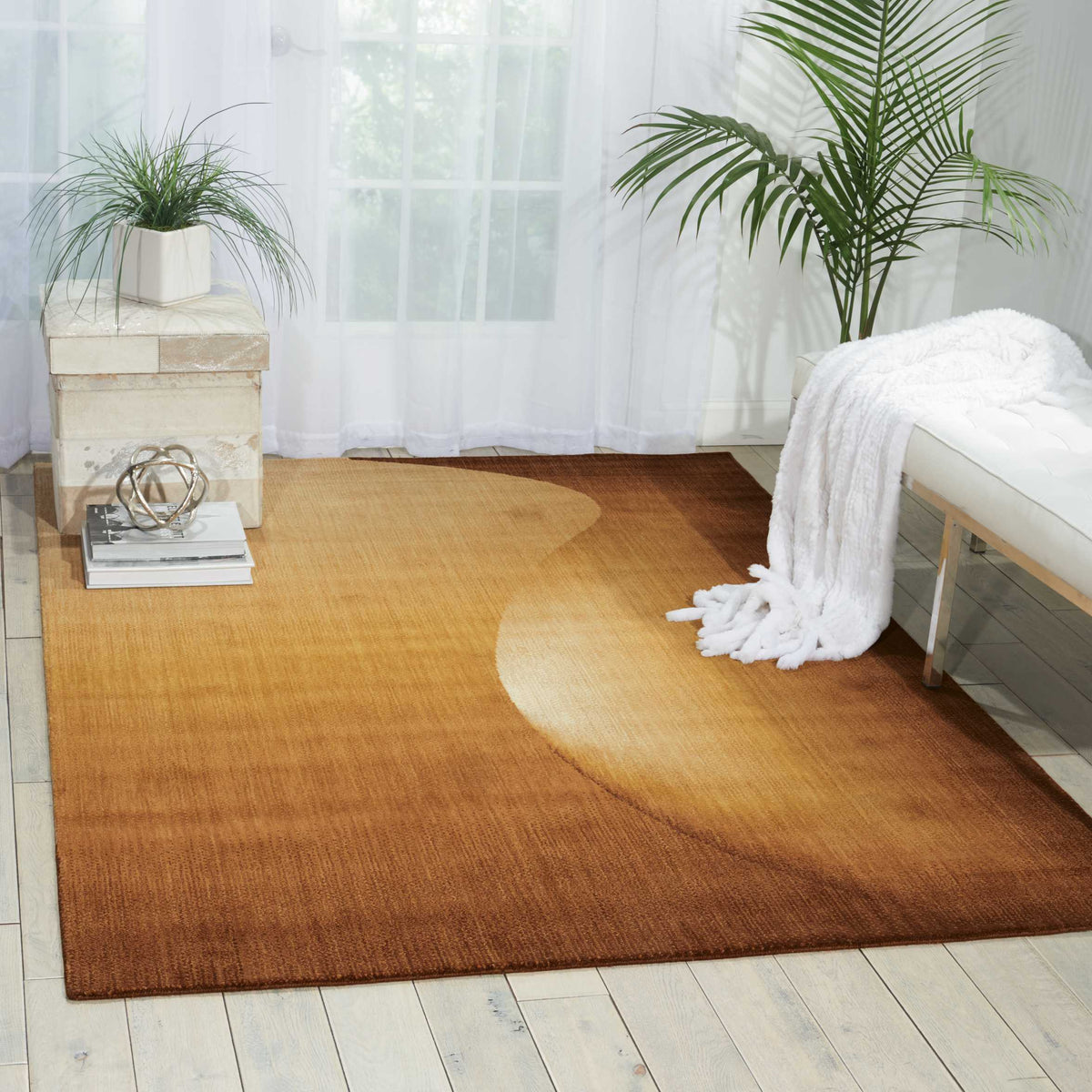 Radiant Arts RA01 Amber Rug - room scene