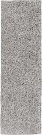 Malibu Shag MSG01 Silver Grey Rug - Runner