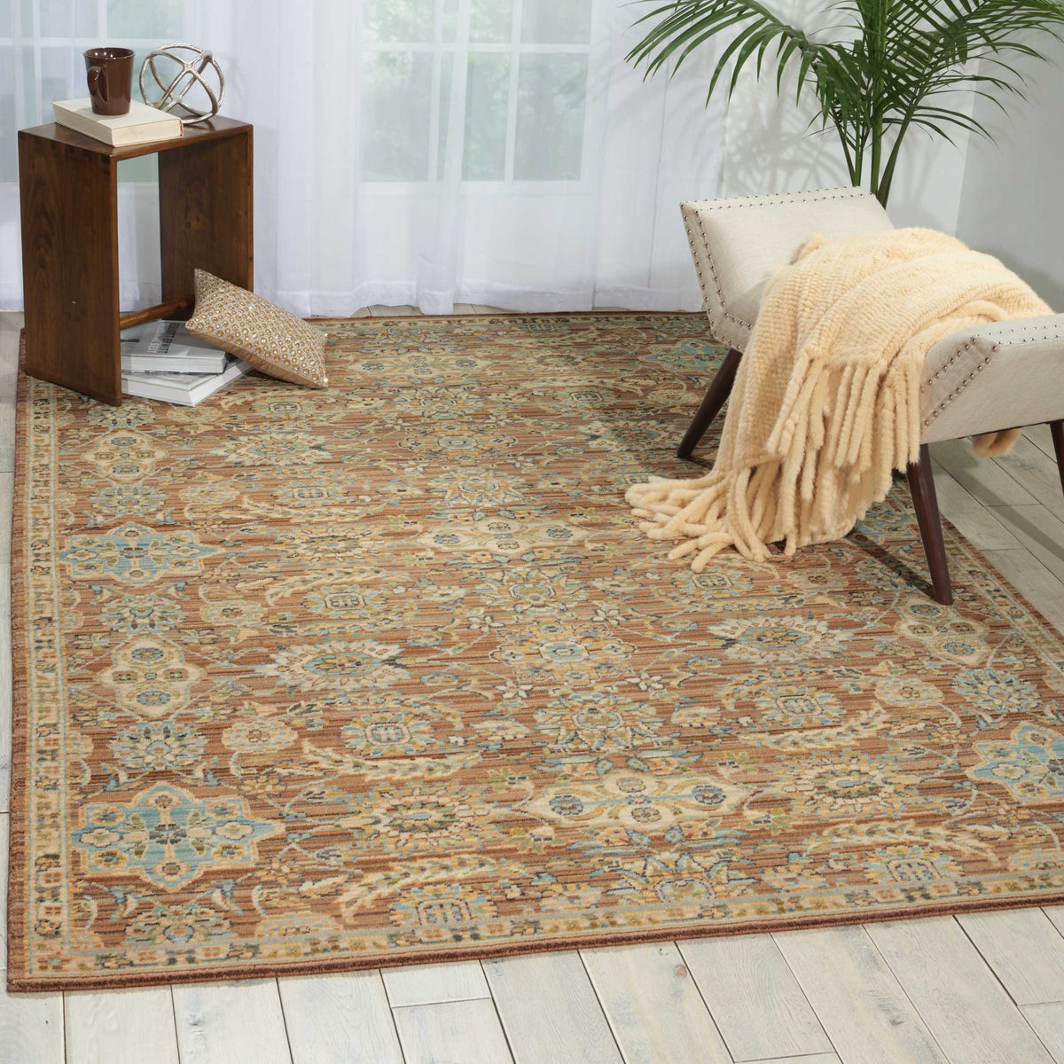 Timeless TML14 Mocha Rug - room scene