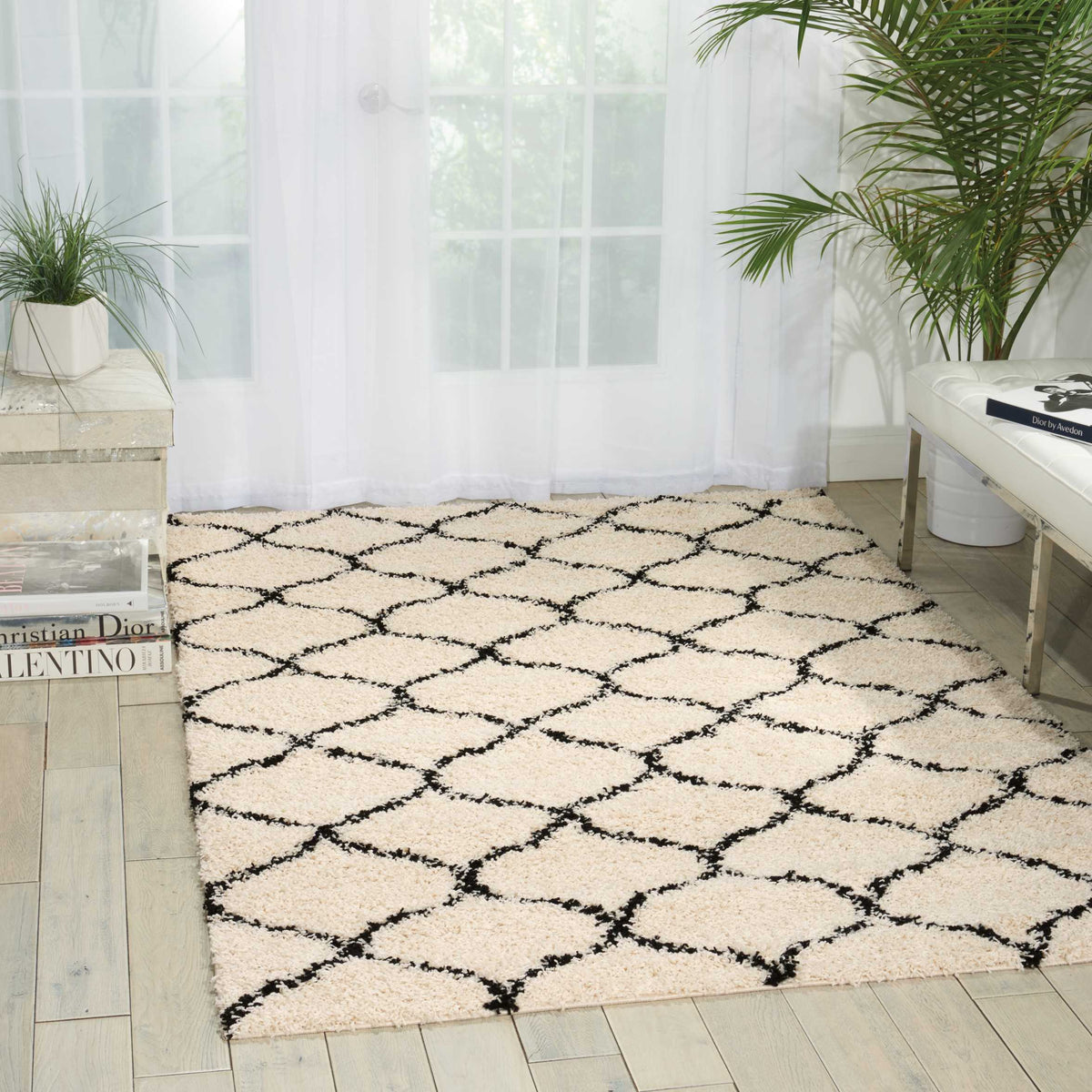 Windsor WIN01 Ivory Rug - room scene