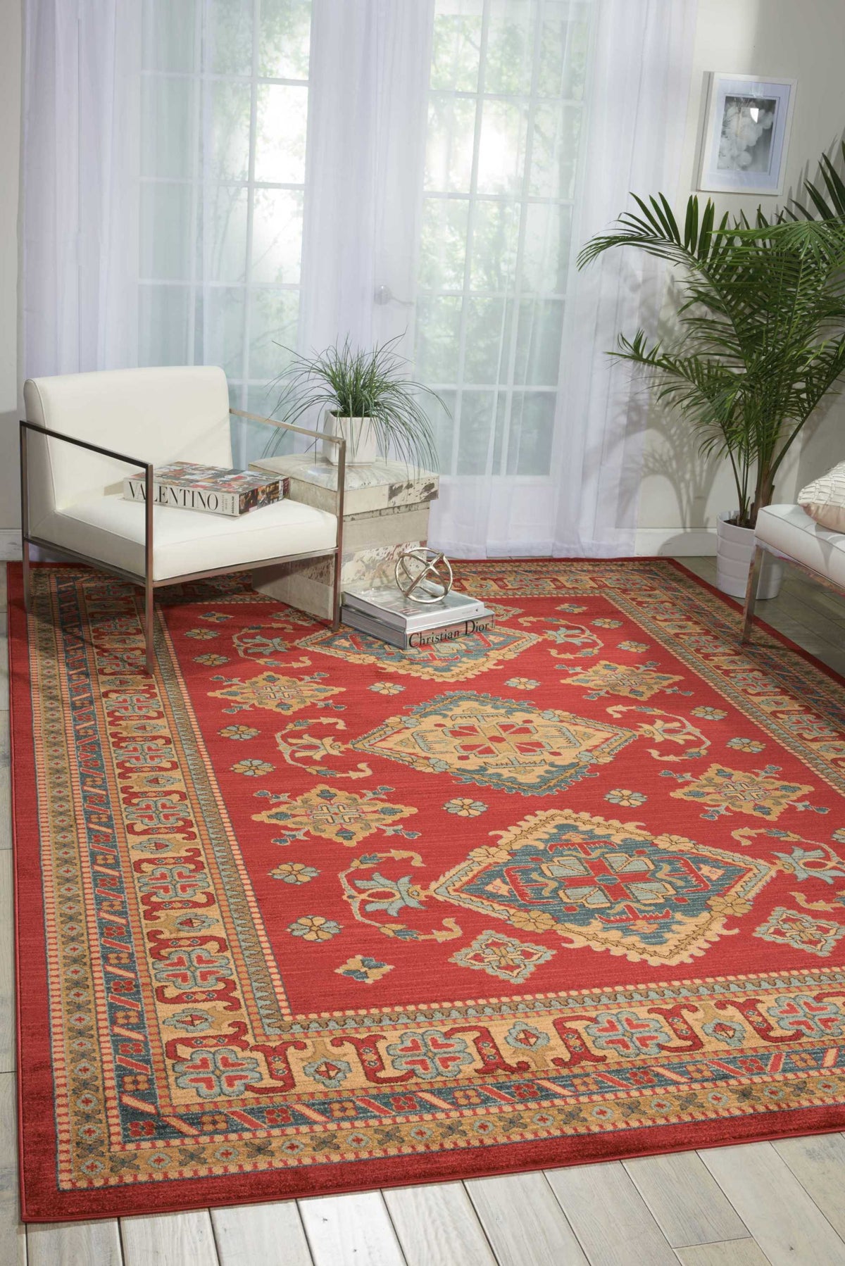 Maymana MYN01 Red Rug - room scene