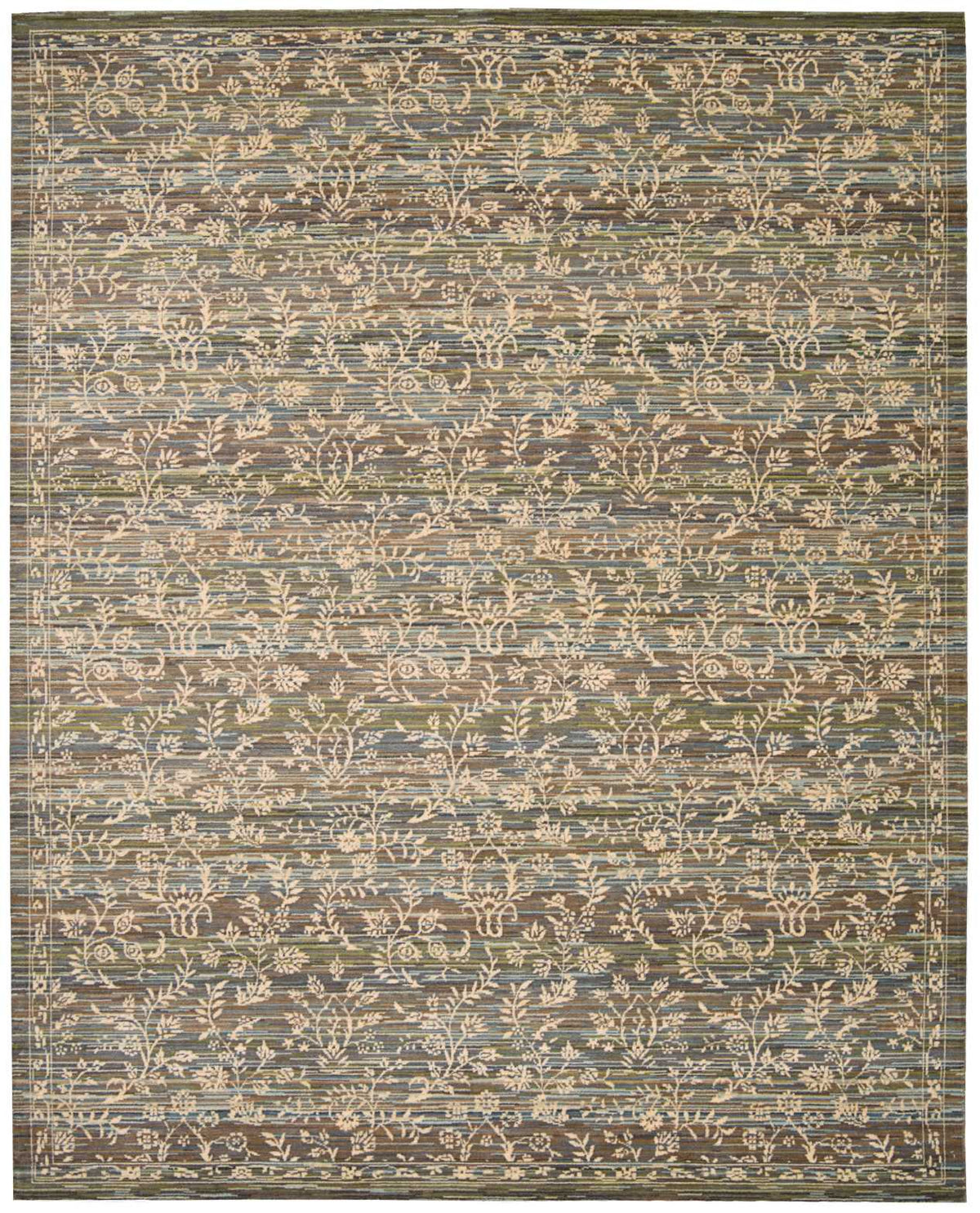 Rhapsody RH012 Blue Moss Rug - Rectangle
