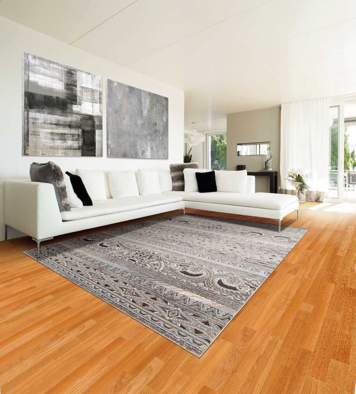 Karma KRM03 Stone Rug - room scene