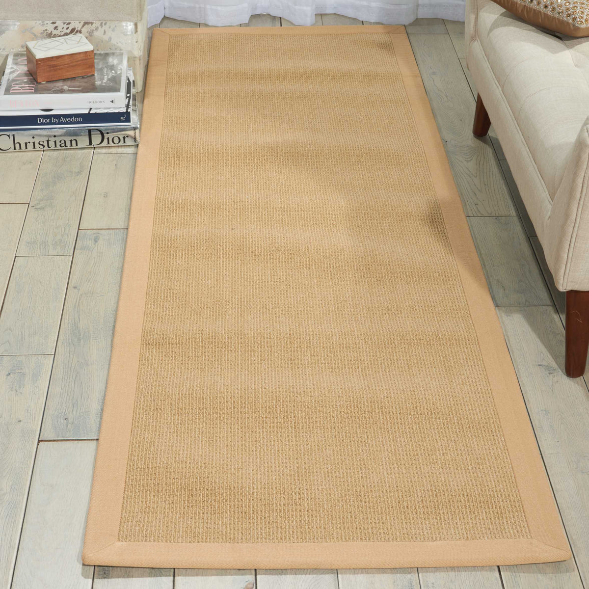 Sisal Soft SSF04 Sand Rug - room scene