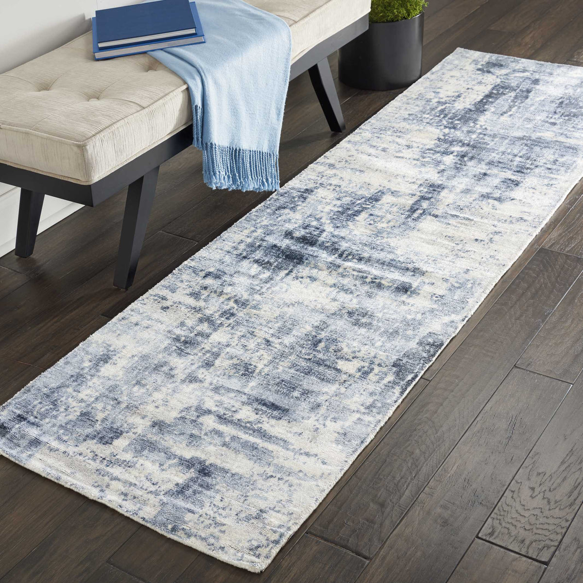 Safari Dreams KI372 Blue Rug - room scene