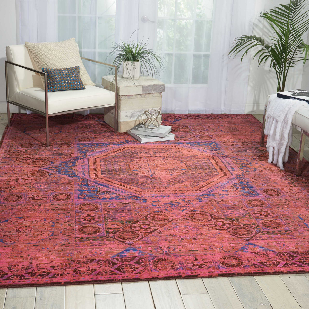 Timeless TML06 Blush Rug - room scene