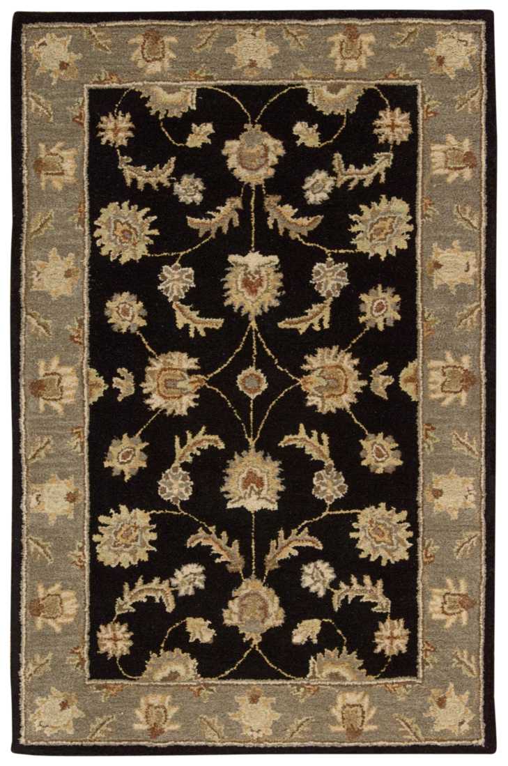 India House IH90 Black Rug - Rectangle