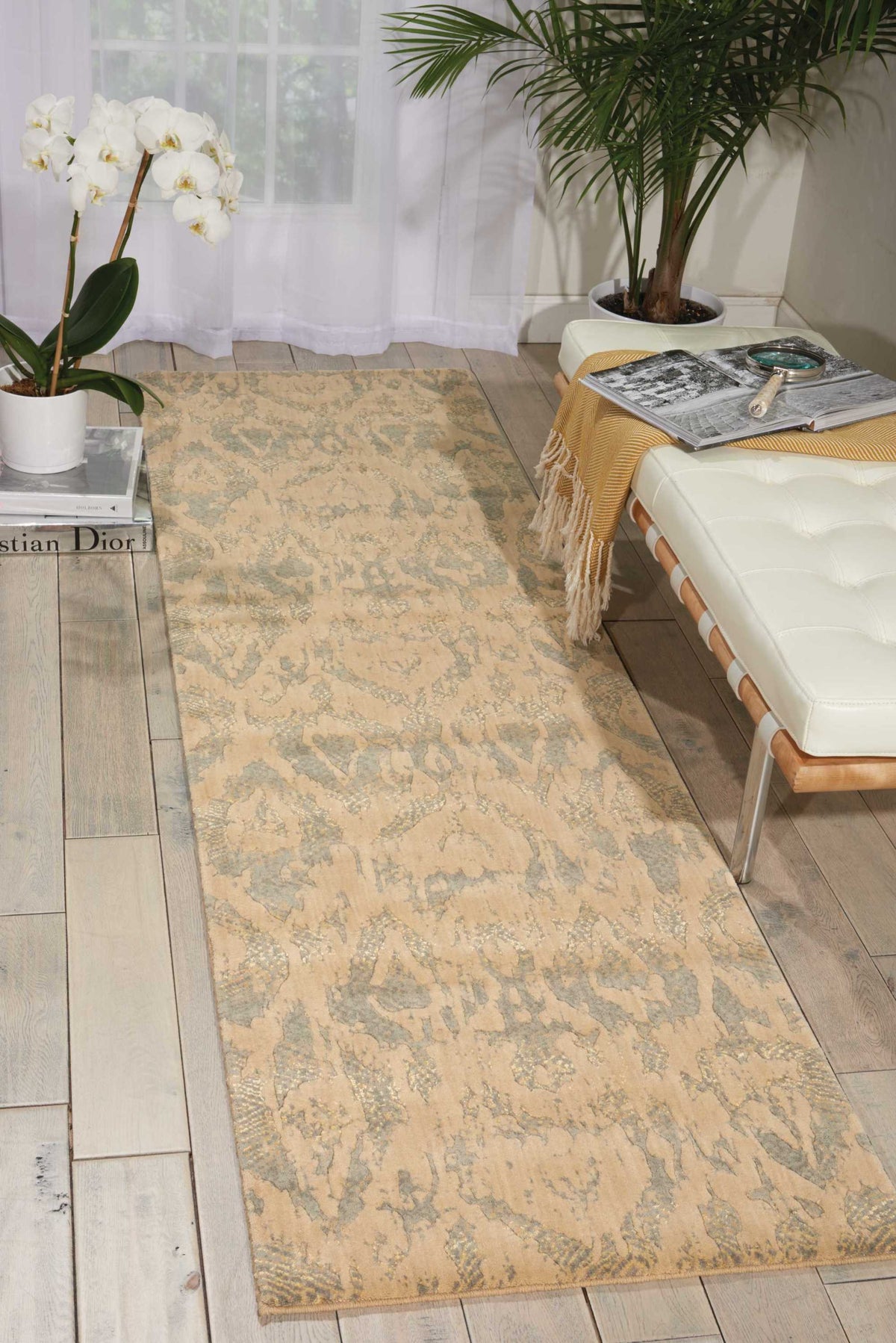 Nepal NEP12 Beige Slate Rug - room scene
