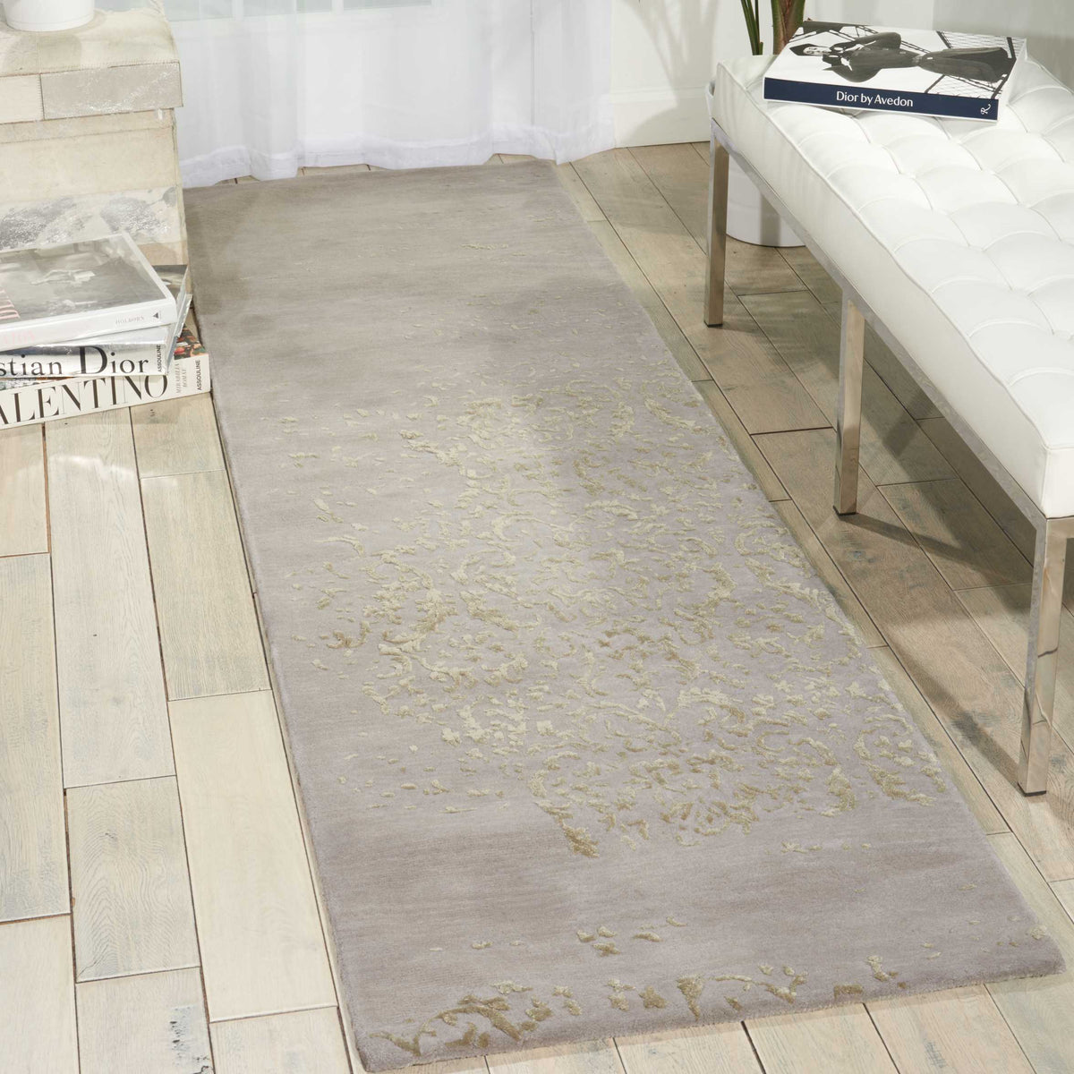 Opaline OPA08 Silver Rug - room scene