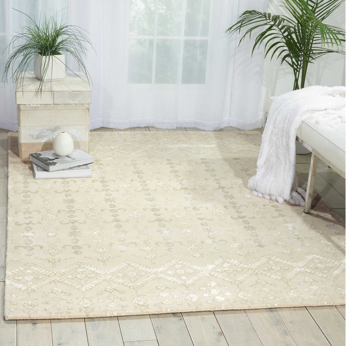 Symphony SYM12 Ivory Rug - room scene