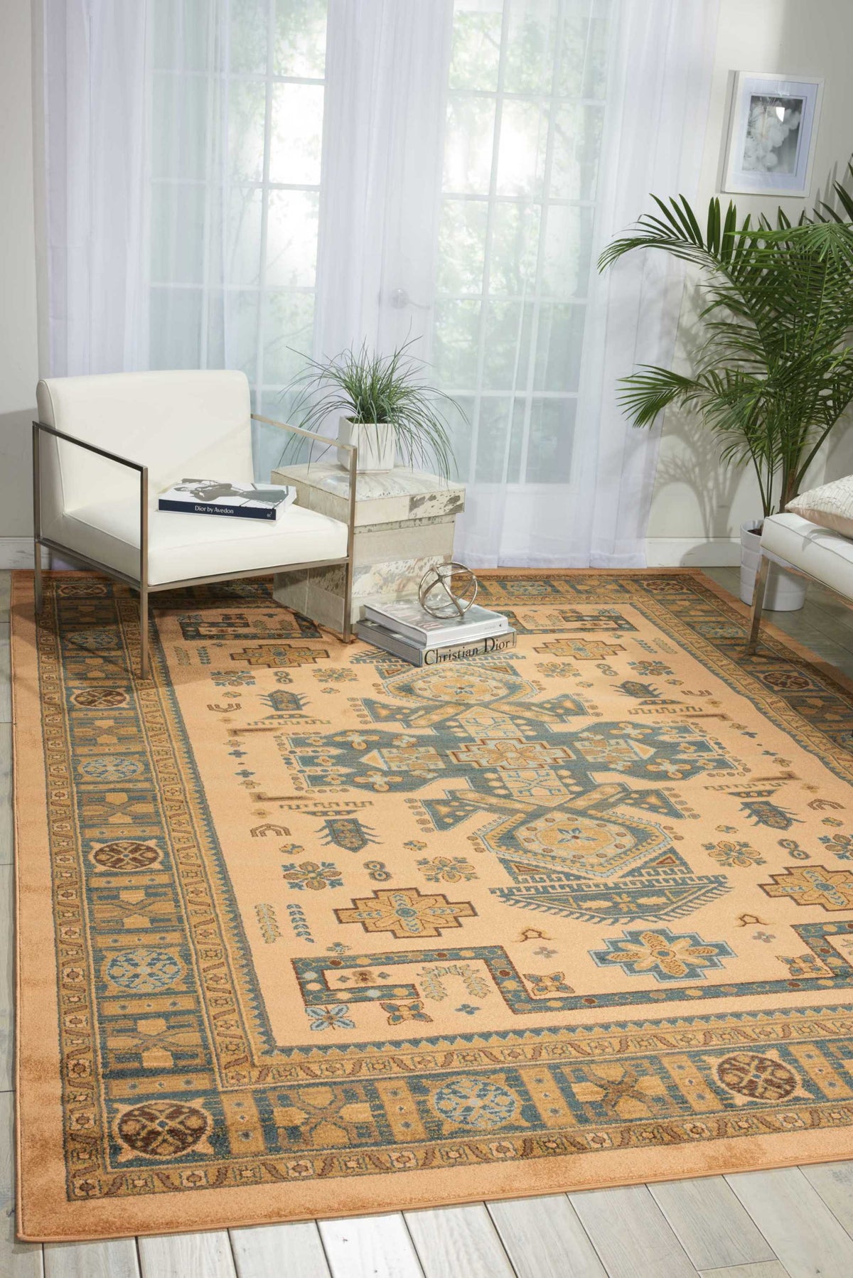 Maymana MYN11 Camel Rug - room scene