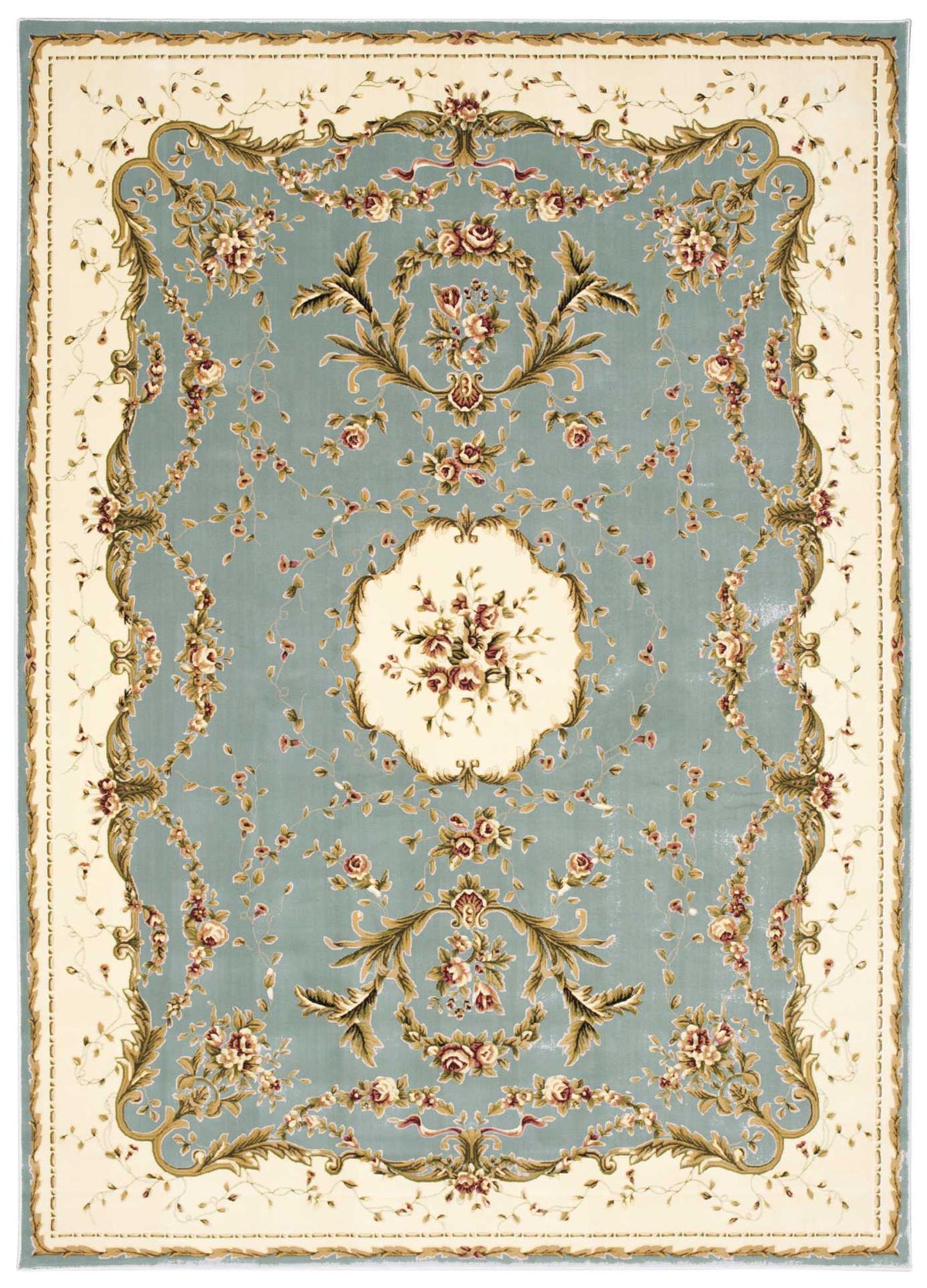 Bordeaux BOR01 Slate Blue Rug - room scene