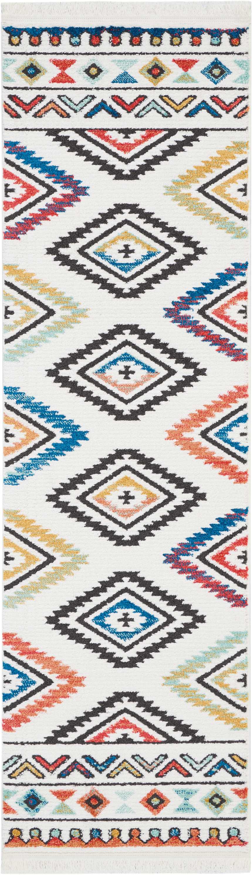 South Western NAV06 White Rug - Runner