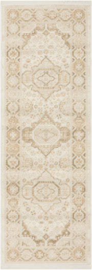Pardis PRD05 Ivory Beige Rug - Runner
