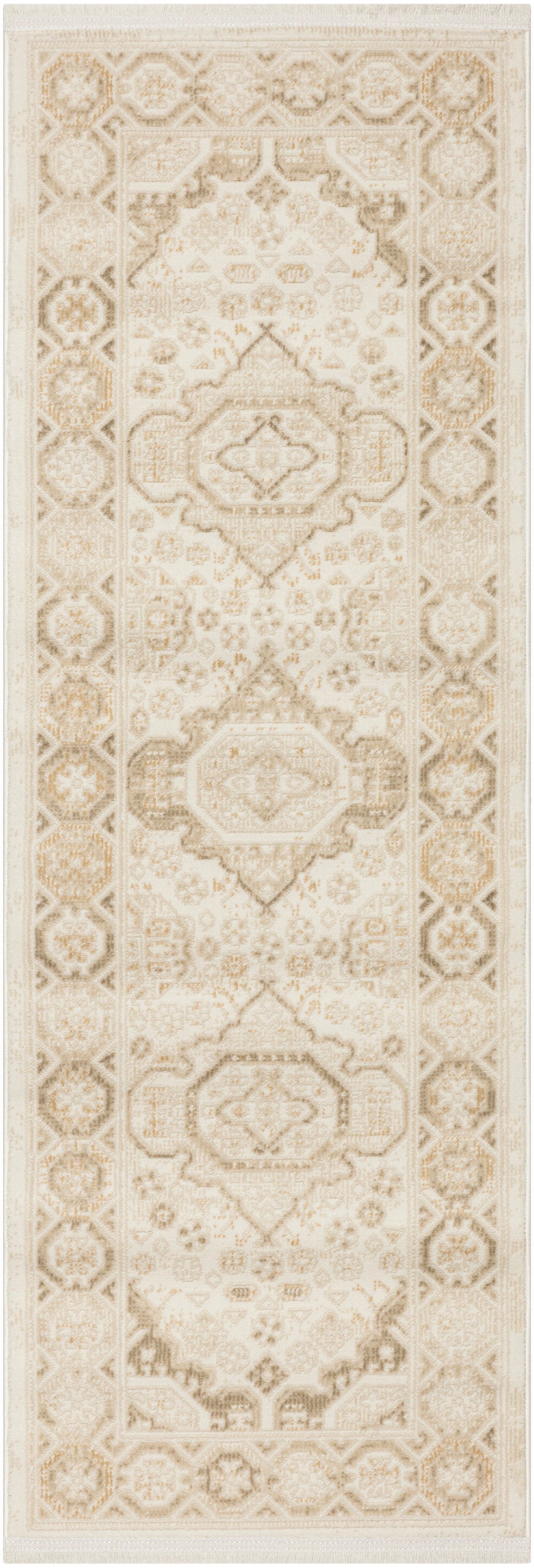 Pardis PRD05 Ivory Beige Rug - Runner