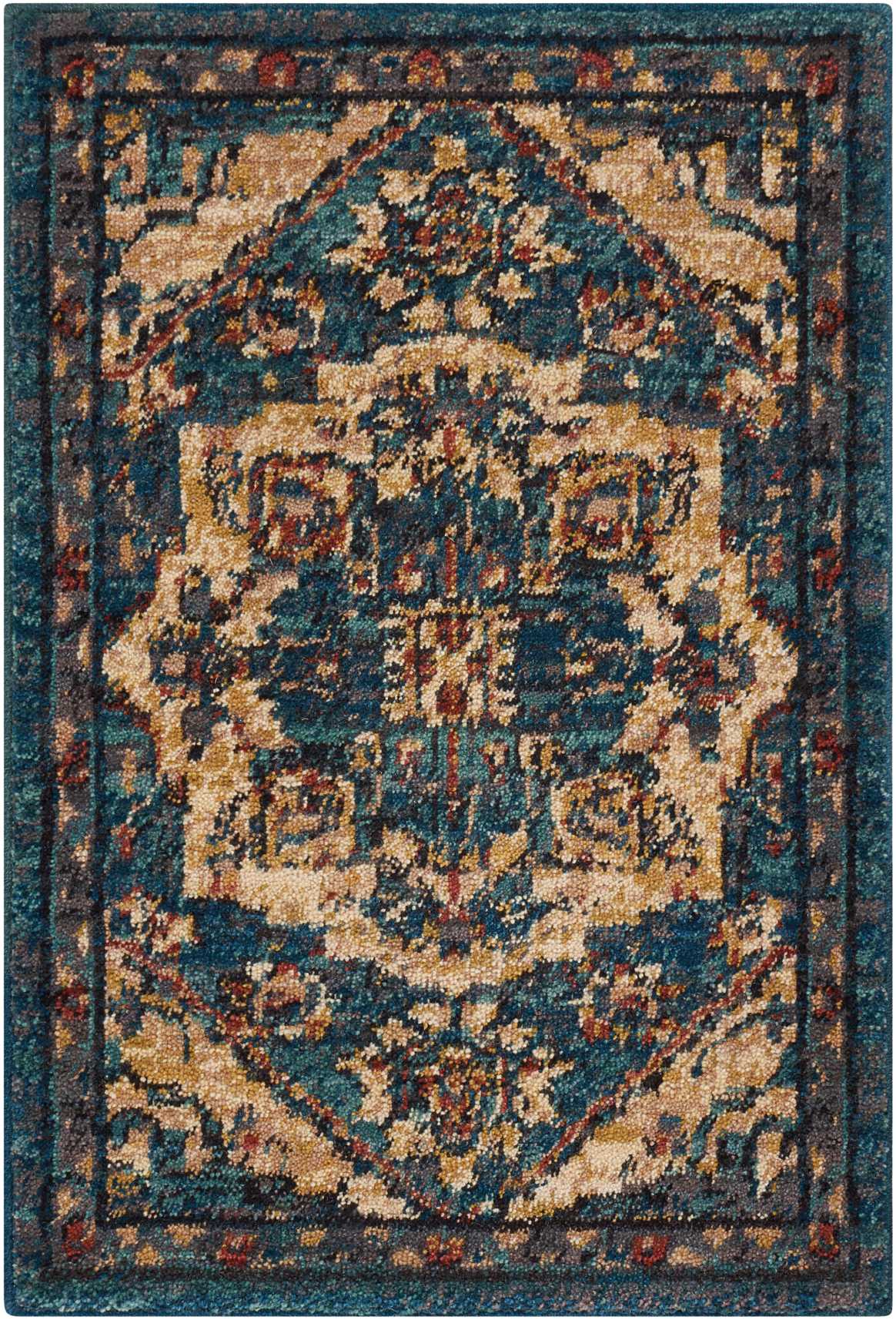 Nourison 2020 NR206 Teal Rug - Rectangle