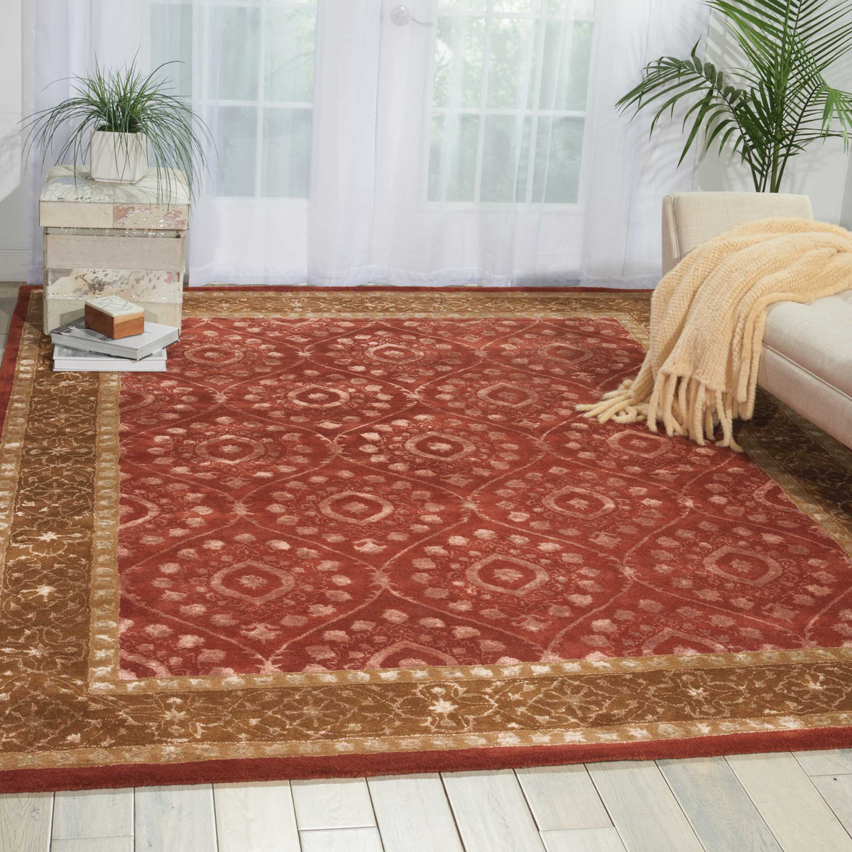 Symphony SYM06 Ruby Rug - room scene
