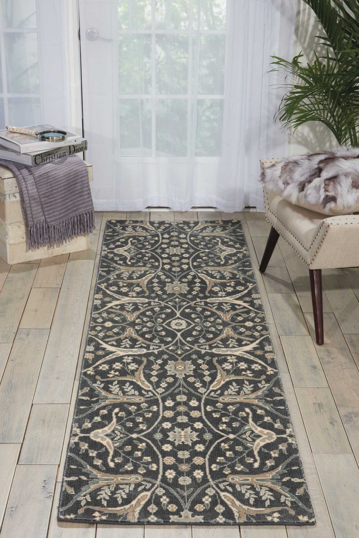 Luminance LUM08 Graphite Rug - room scene