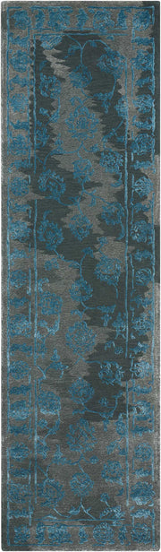 Opaline OPA12 Charcoal Blue Rug - Runner