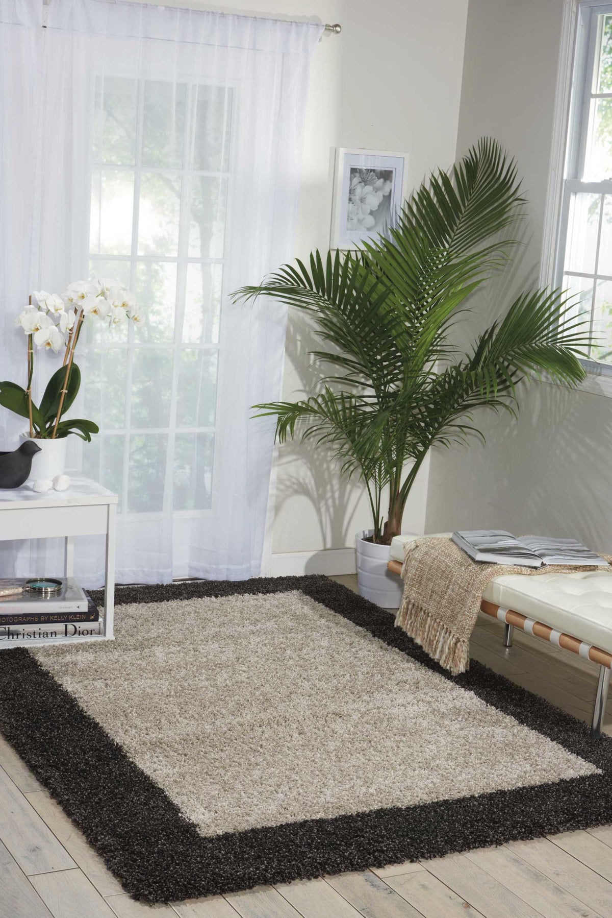 Amore AMOR5 Silver Charcoal Rug - room scene
