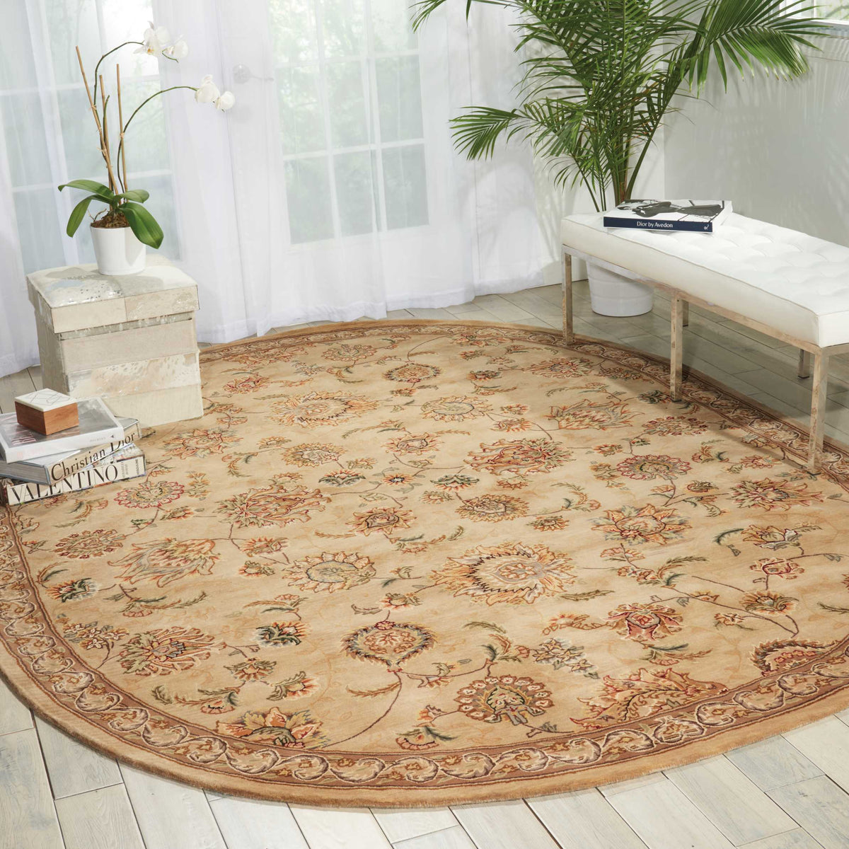 Nourison 2000 2360 Beige Rug - room scene