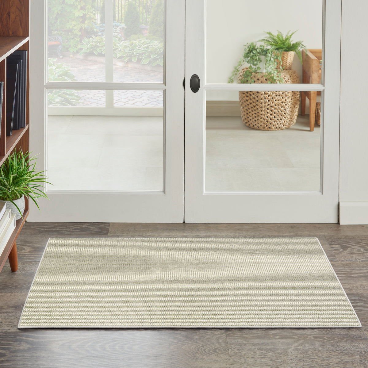 Natural Texture NTX01 Ivory Green Rug - room scene