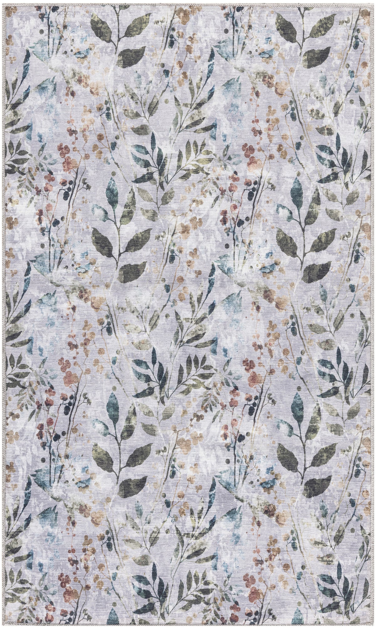 Nourison Washables NWB05 Grey Multicolor Rug - Rectangle