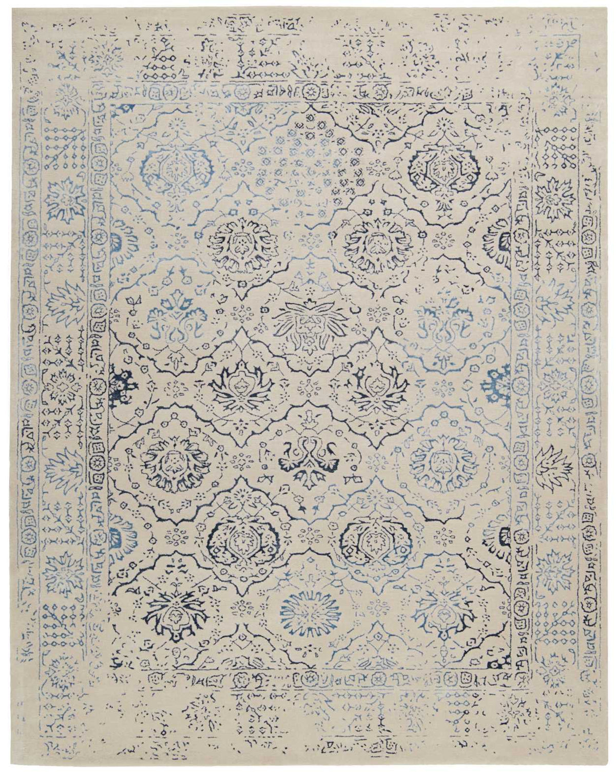 Symphony SYM14 Ivory Blue Rug - Rectangle