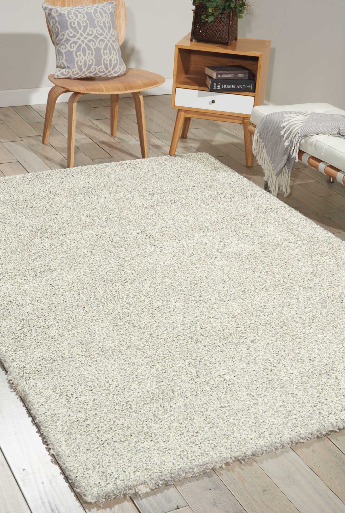 Amore AMOR1 Bone Rug - room scene