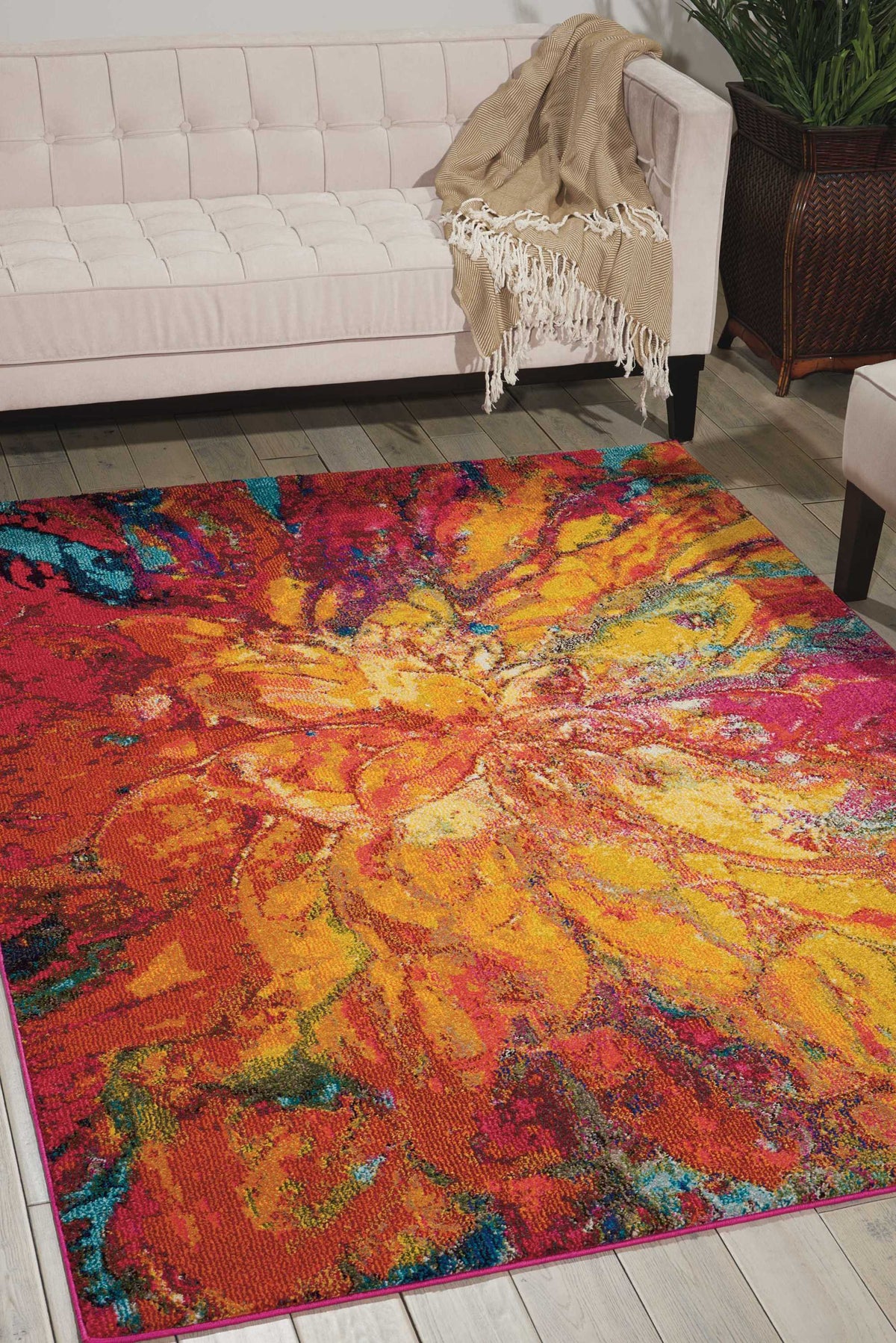 Celestial CES03 Cayenne Rug - room scene