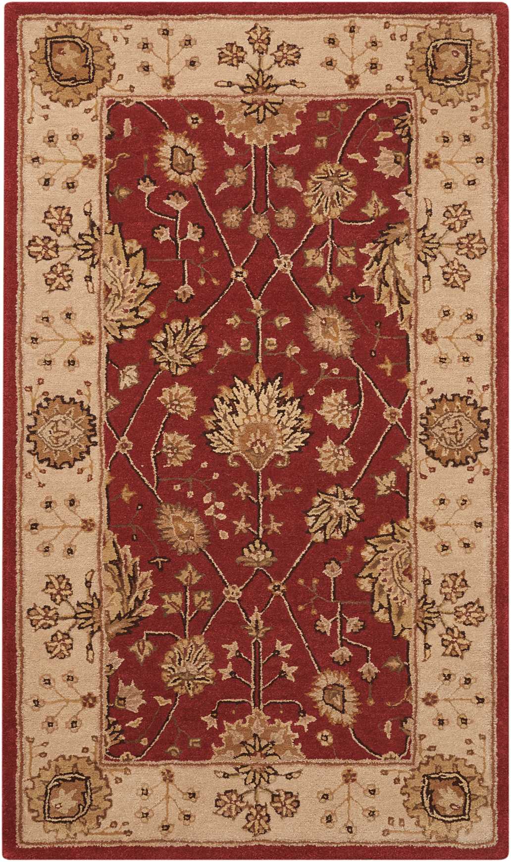 Nourison 3000 3102 Red Rug - Rectangle