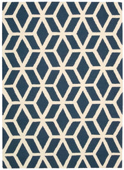 Linear LIN01 Blue Ivory Rug - Rectangle