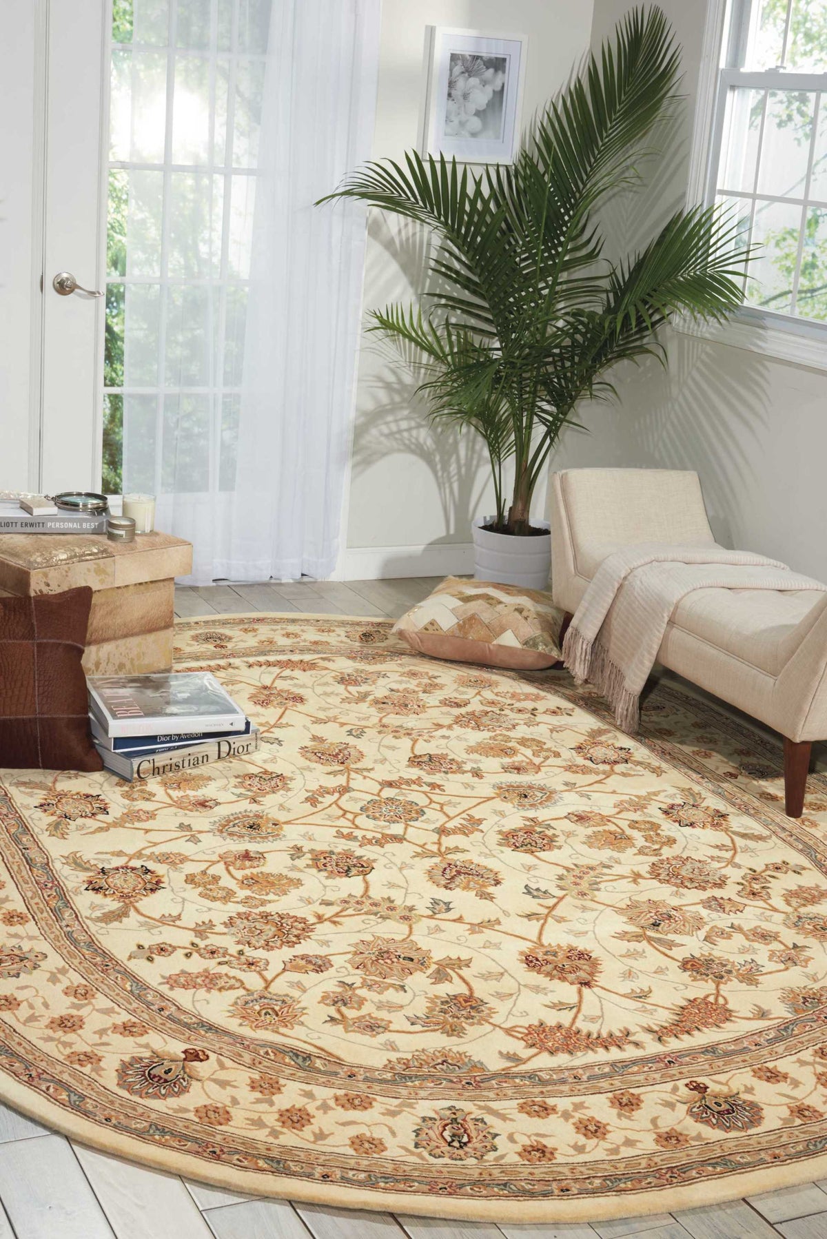 Nourison 2000 2023 Ivory Rug - room scene