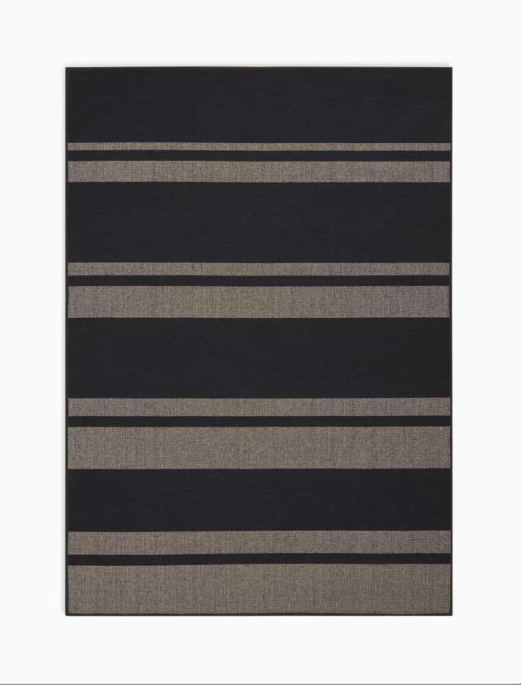 San Diego CK730 Black Beige Rug - Rectangle