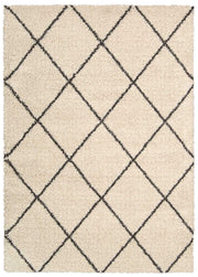 Brisbane BRI03 Ivory Charcoal Rug - Rectangle
