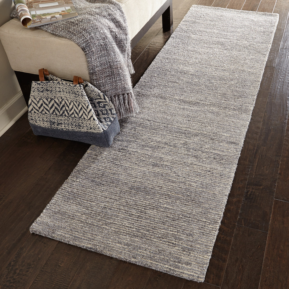 Weston WES01 Silver Birch Rug - room scene