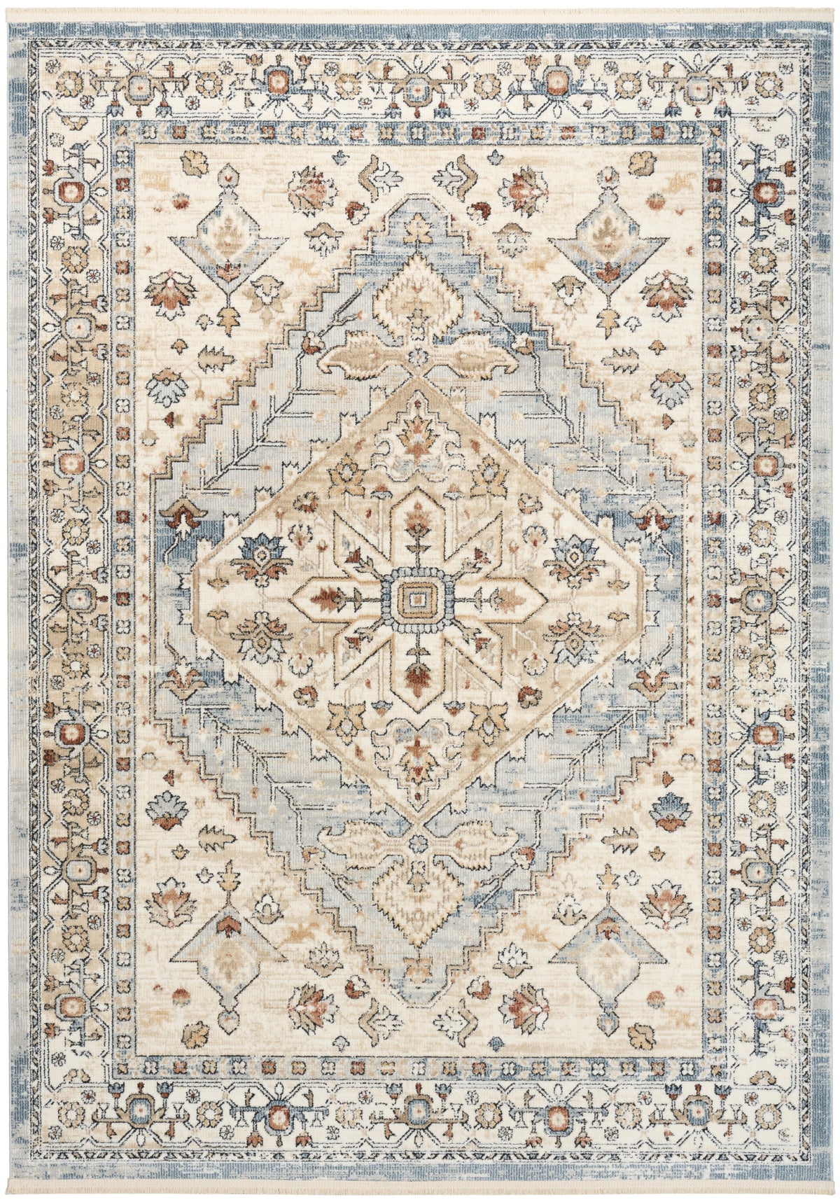 Pardis PRD02 Blue Taupe Rug - Rectangle