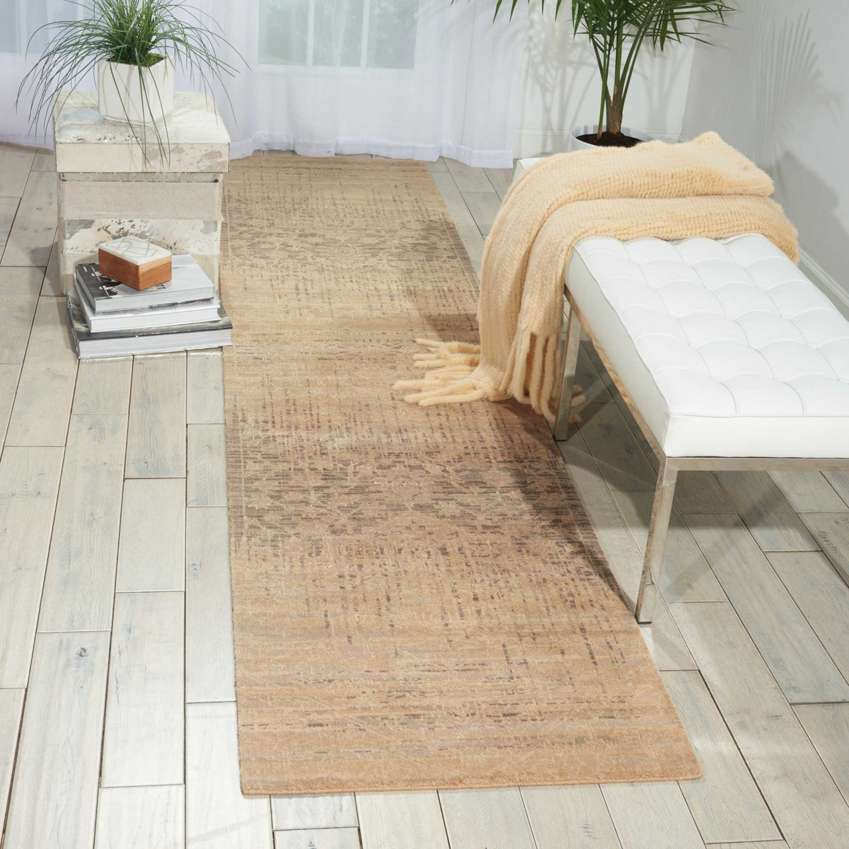 Silk Elements SKE27 Beige Rug - room scene